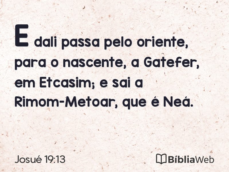 Josué 19:13 em imagem para compartilhar