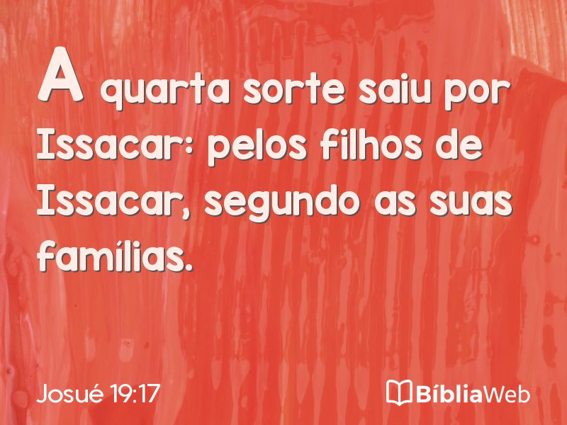 Josué 19:17 em imagem para compartilhar