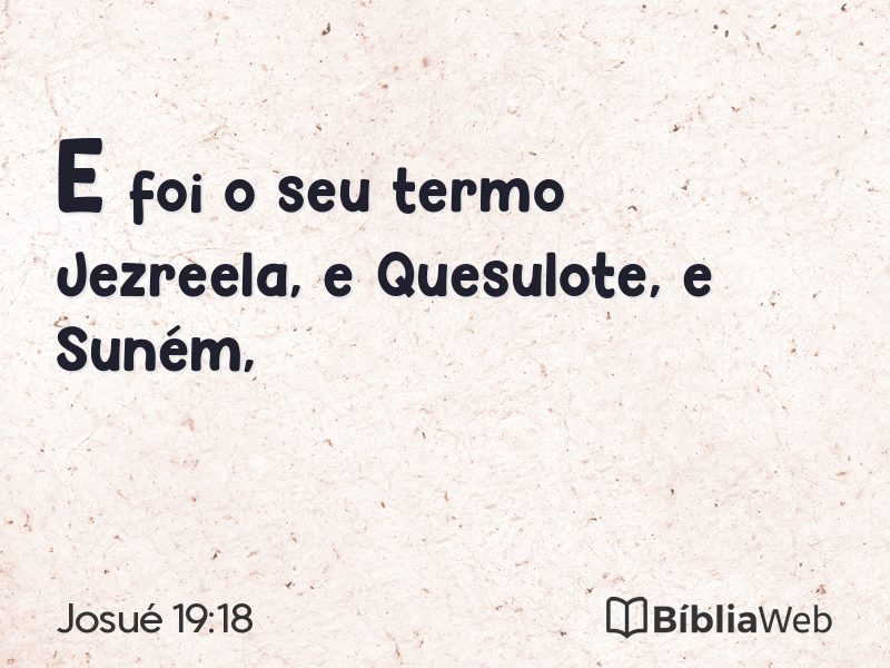 Josué 19:18 em imagem para compartilhar
