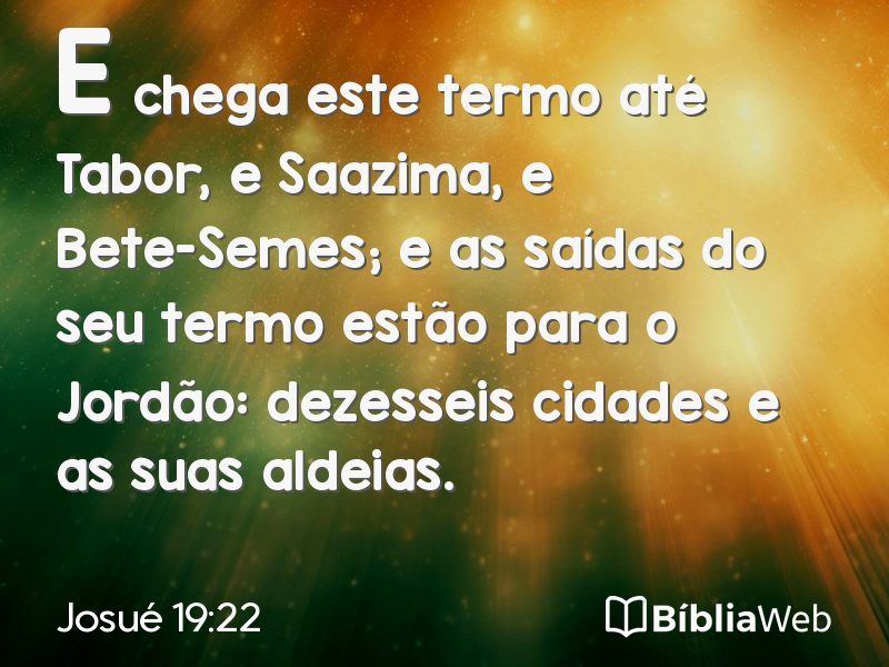 Josué 19:22 em imagem para compartilhar