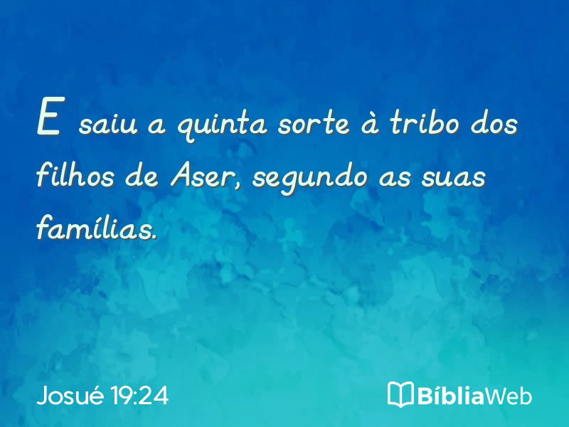 Josué 19:24 em imagem para compartilhar