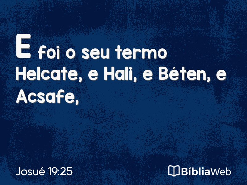 Josué 19:25 em imagem para compartilhar