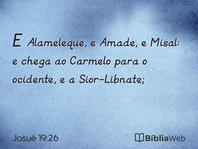 Josué 19:26 em imagem para compartilhar