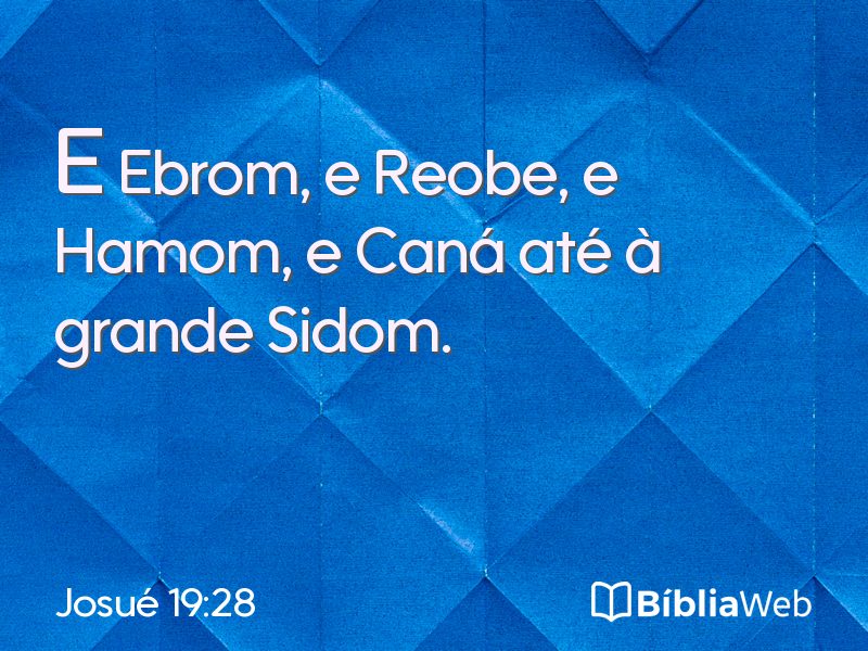 Josué 19:28 em imagem para compartilhar
