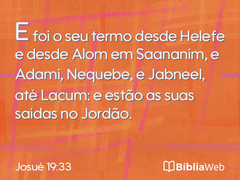 Josué 19:33 em imagem para compartilhar