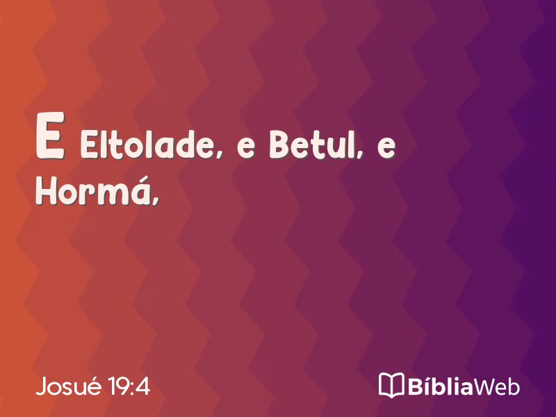 Josué 19:4 em imagem para compartilhar
