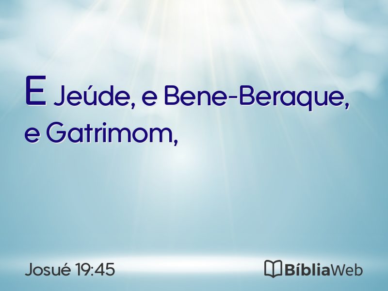 Josué 19:45 em imagem para compartilhar