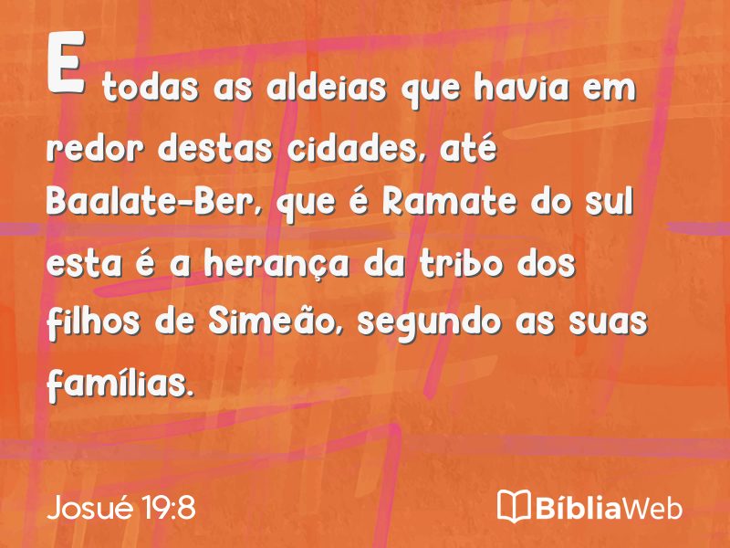 Josué 19:8 em imagem para compartilhar