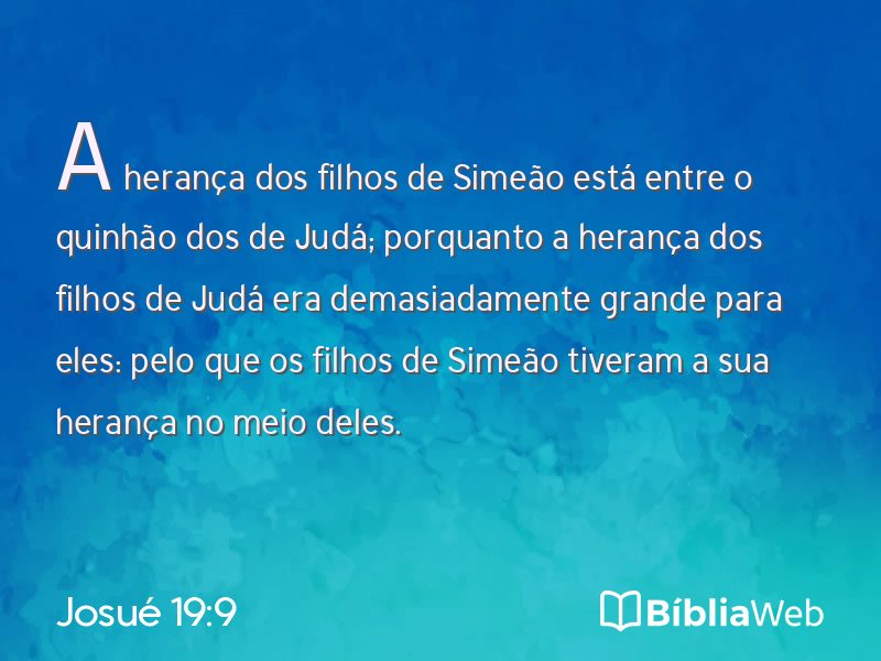 Josué 19:9 em imagem para compartilhar