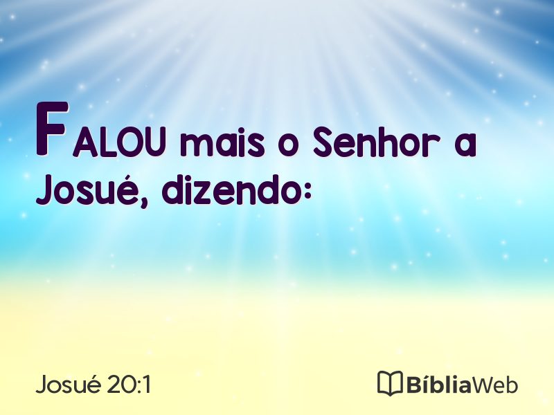 Josué 20:1 em imagem para compartilhar