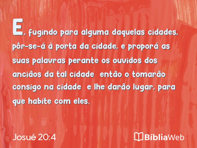 Josué 20:4 em imagem para compartilhar