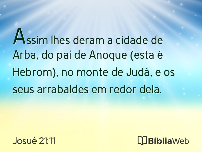 Josué 21:11 em imagem para compartilhar