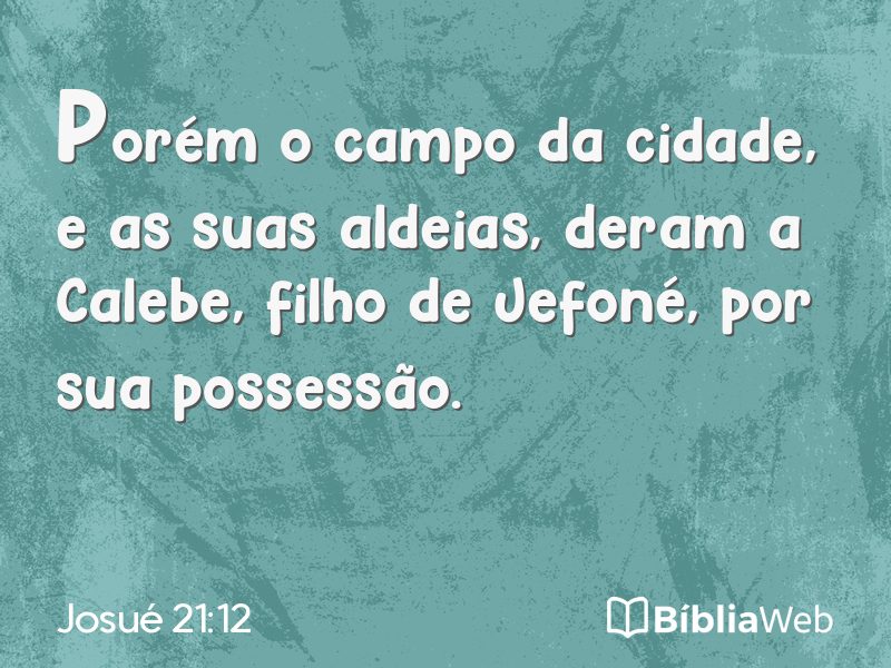 Josué 21:12 em imagem para compartilhar