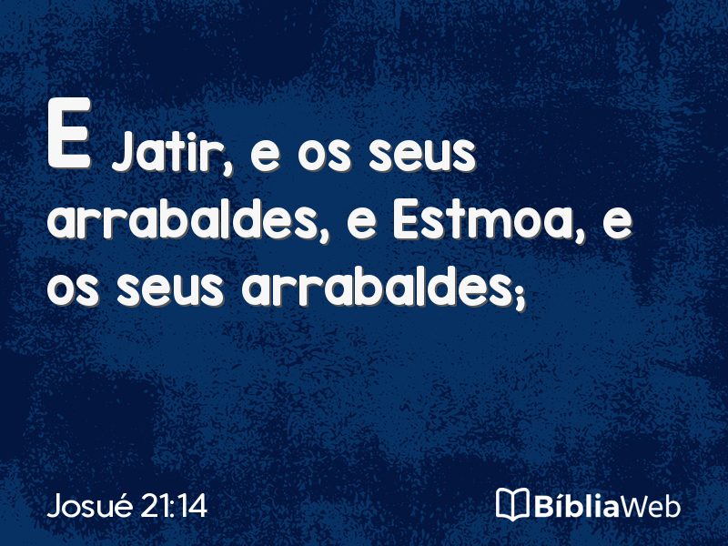 Josué 21:14 em imagem para compartilhar