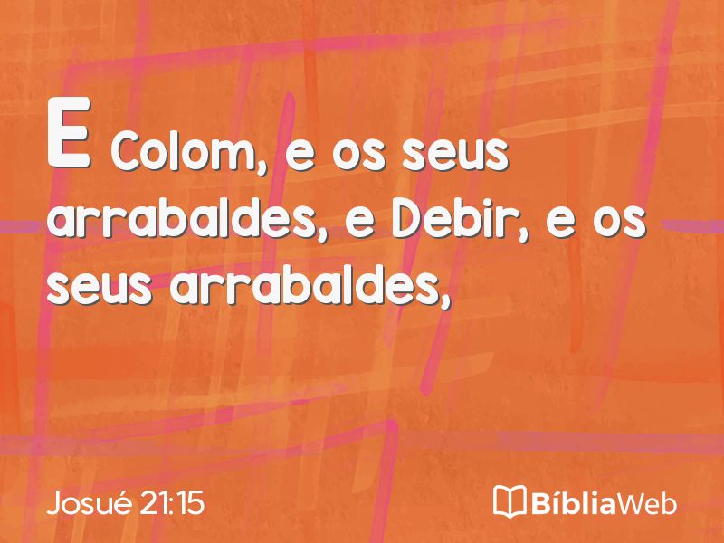 Josué 21:15 em imagem para compartilhar