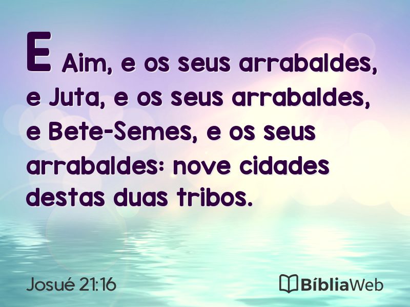 Josué 21:16 em imagem para compartilhar