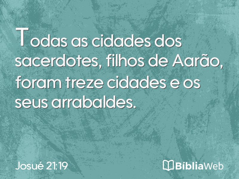 Josué 21:19 em imagem para compartilhar