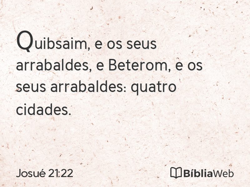 Josué 21:22 em imagem para compartilhar