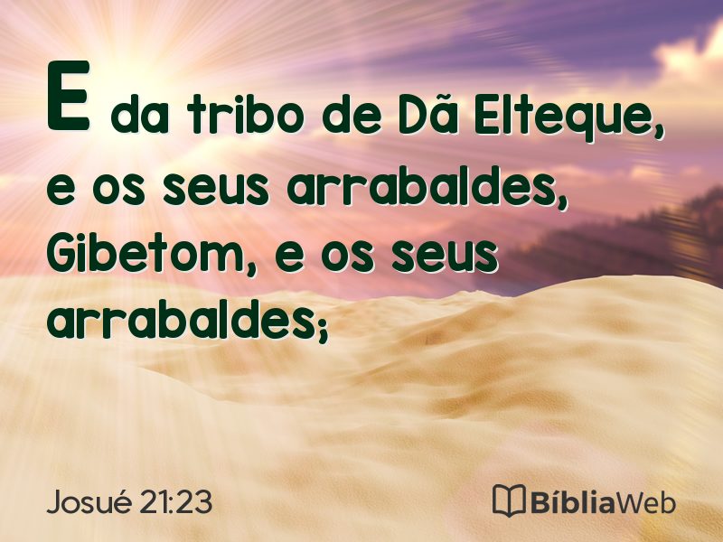 Josué 21:23 em imagem para compartilhar