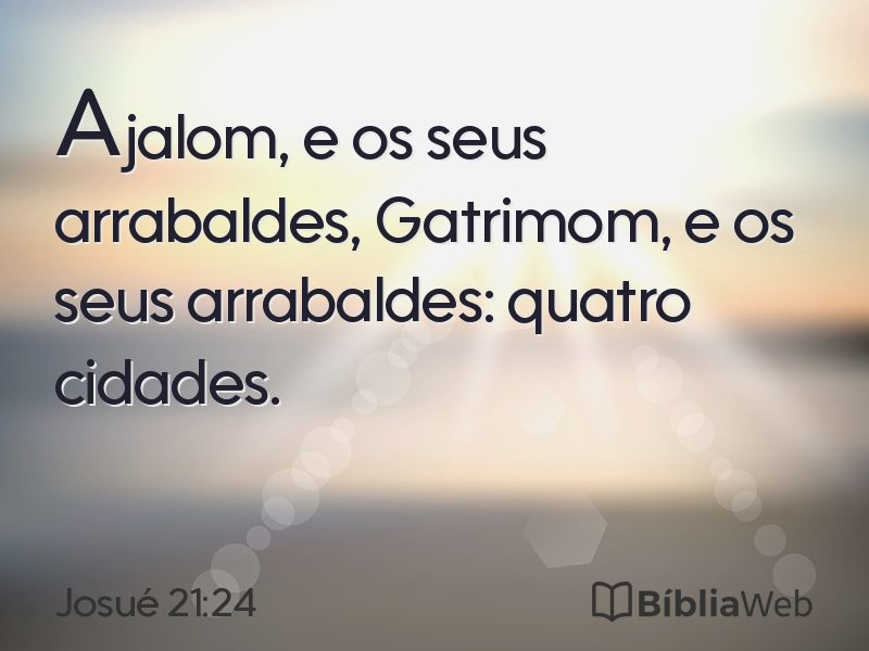 Josué 21:24 em imagem para compartilhar