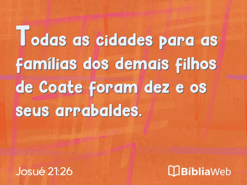 Josué 21:26 em imagem para compartilhar