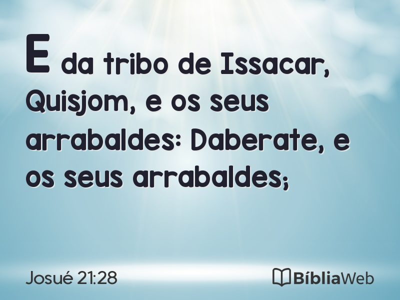 Josué 21:28 em imagem para compartilhar
