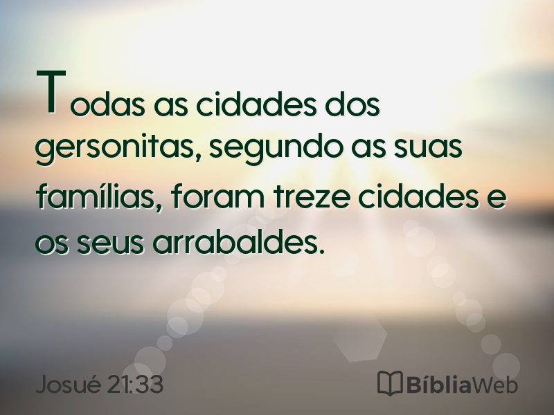 Josué 21:33 em imagem para compartilhar