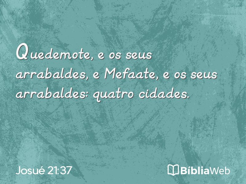 Josué 21:37 em imagem para compartilhar