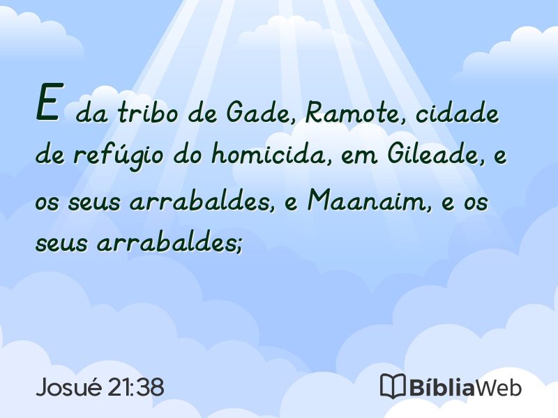 Josué 21:38 em imagem para compartilhar