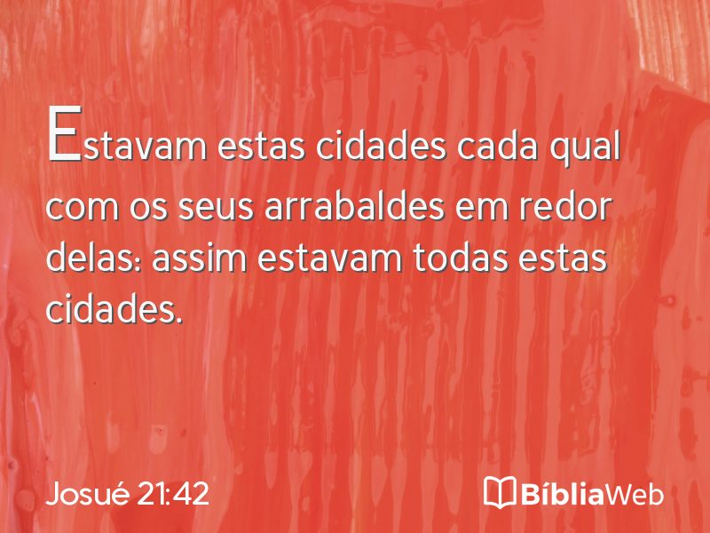 Josué 21:42 em imagem para compartilhar