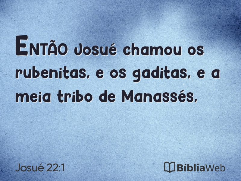 Josué 22:1 em imagem para compartilhar