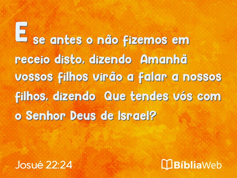 Josué 22:24 em imagem para compartilhar