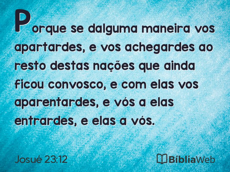Josué 23:12 em imagem para compartilhar