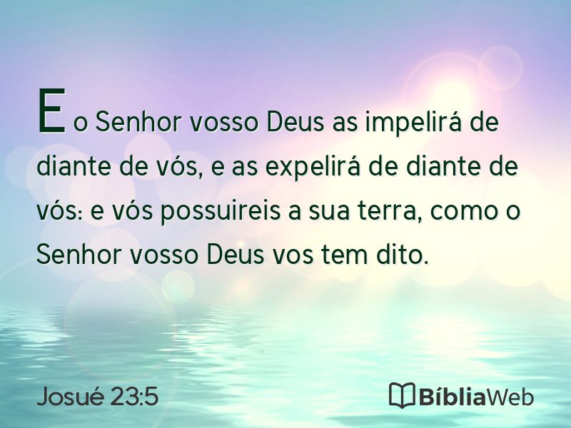 Josué 23:5 em imagem para compartilhar