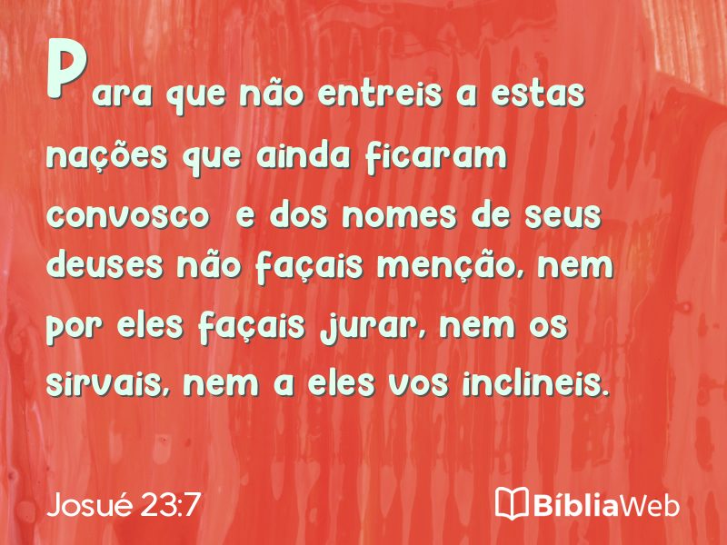 Josué 23:7 em imagem para compartilhar