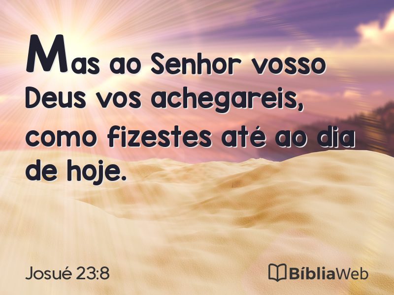 Josué 23:8 em imagem para compartilhar