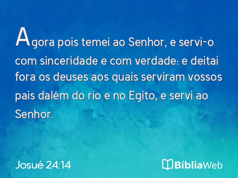 Josué 24:14 em imagem para compartilhar