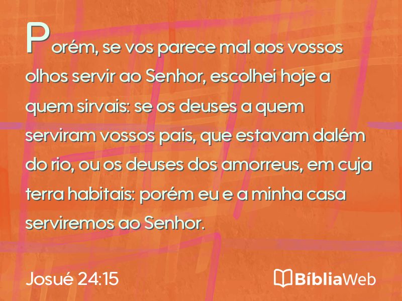 Josué 24:15 em imagem para compartilhar