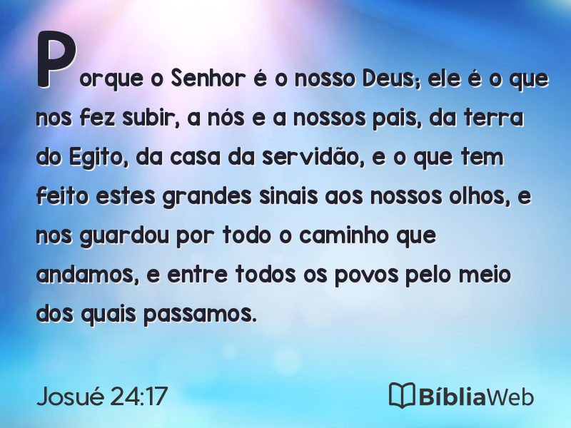 Josué 24:17 em imagem para compartilhar
