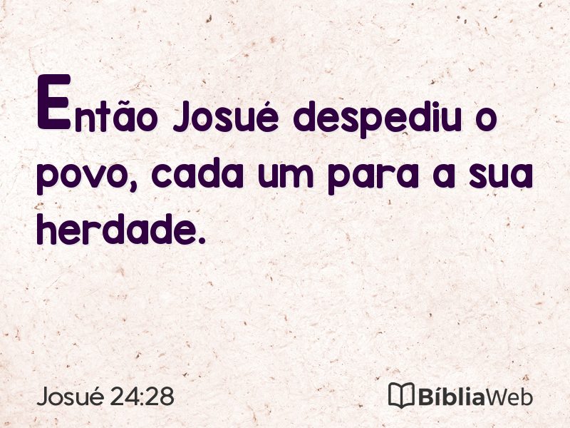 Josué 24:28 em imagem para compartilhar