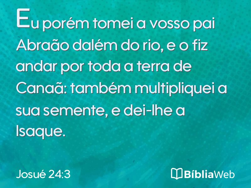 Josué 24:3 em imagem para compartilhar
