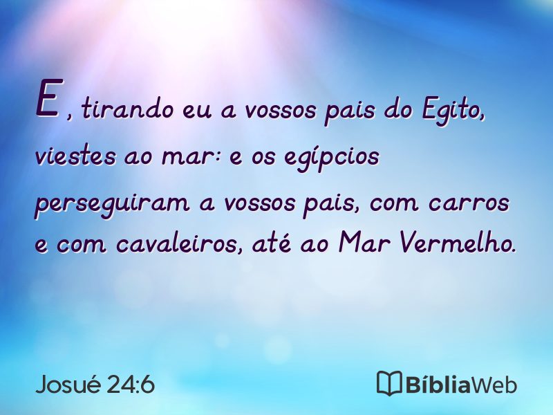 Josué 24:6 em imagem para compartilhar