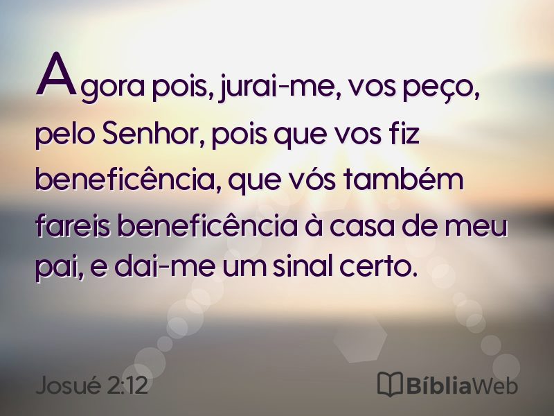 Josué 2:12 em imagem para compartilhar