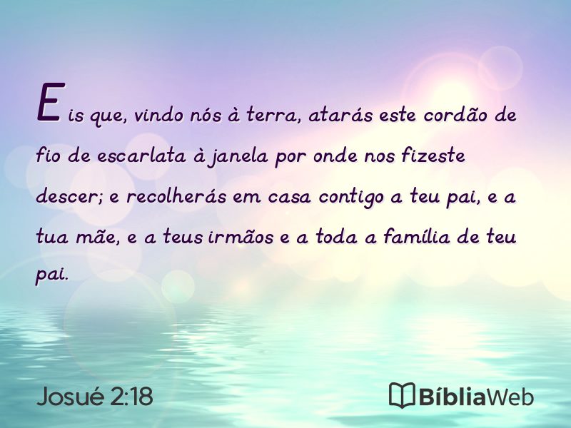 Josué 2:18 em imagem para compartilhar