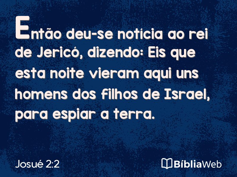 Josué 2:2 em imagem para compartilhar