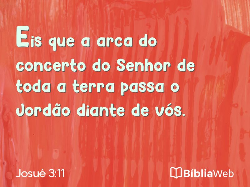 Josué 3:11 em imagem para compartilhar