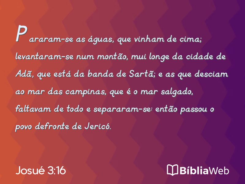 Josué 3:16 em imagem para compartilhar