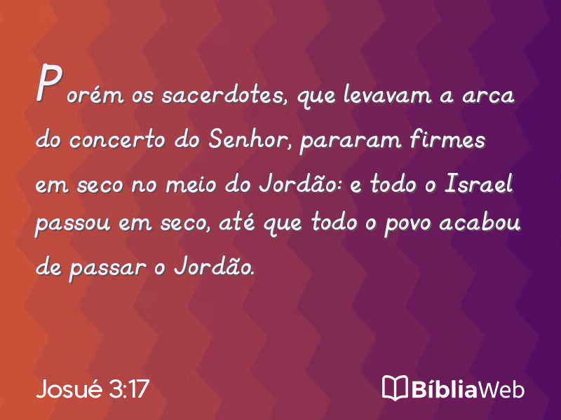 Josué 3:17 em imagem para compartilhar