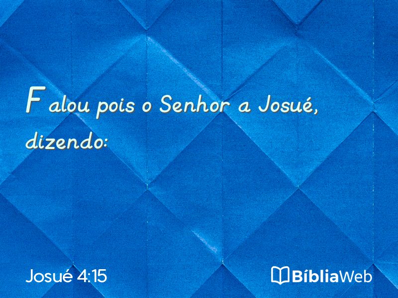 Josué 4:15 em imagem para compartilhar