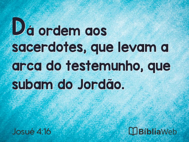 Josué 4:16 em imagem para compartilhar